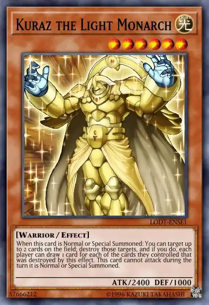 Edison Rulings for Kuraz the Light Monarch
